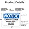 Signmission Employees Only Visitors Please Use Front Entrance OSHA Notice Sign, Plastic, 18in W x 12in L, 2PK OS-2PACK-NS-P-1218-L-12011 - alternate 2